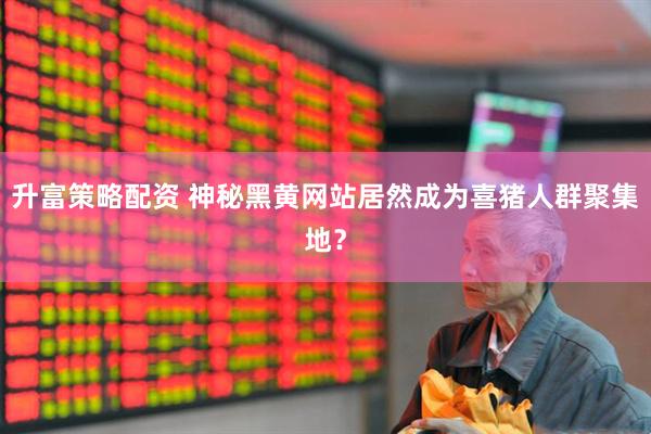 升富策略配资 神秘黑黄网站居然成为喜猪人群聚集地？